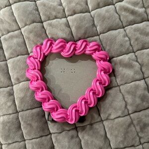 Pink Heart-Shaped Picture Frame